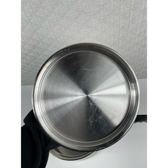 Vintage Luster Craft 3 Quart Saucepan Made In USA 3 Ply Stainless Steel - Picture 6 of 8